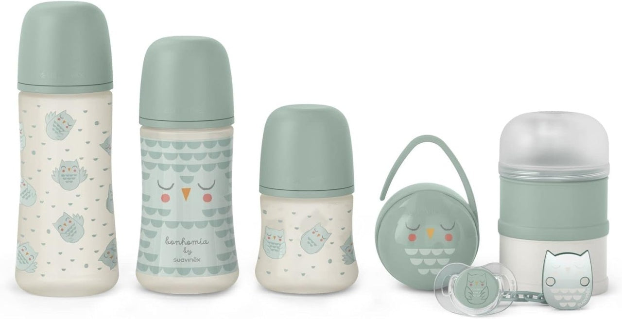Set de start BONHOMIA 7 piese, menta, Suavinex - Roz [ps:99a22a2f-615a-4ab0-bf94-c2182431a46b]