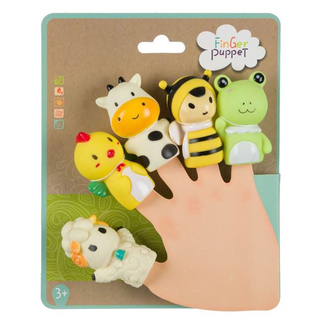 Jucărie Finger Puppet Animale Fermă Jumbo - Set 5 Bucăți - Default Title (2) [ps:197689f2-37f6-4025-95a2-7ae18218be04]