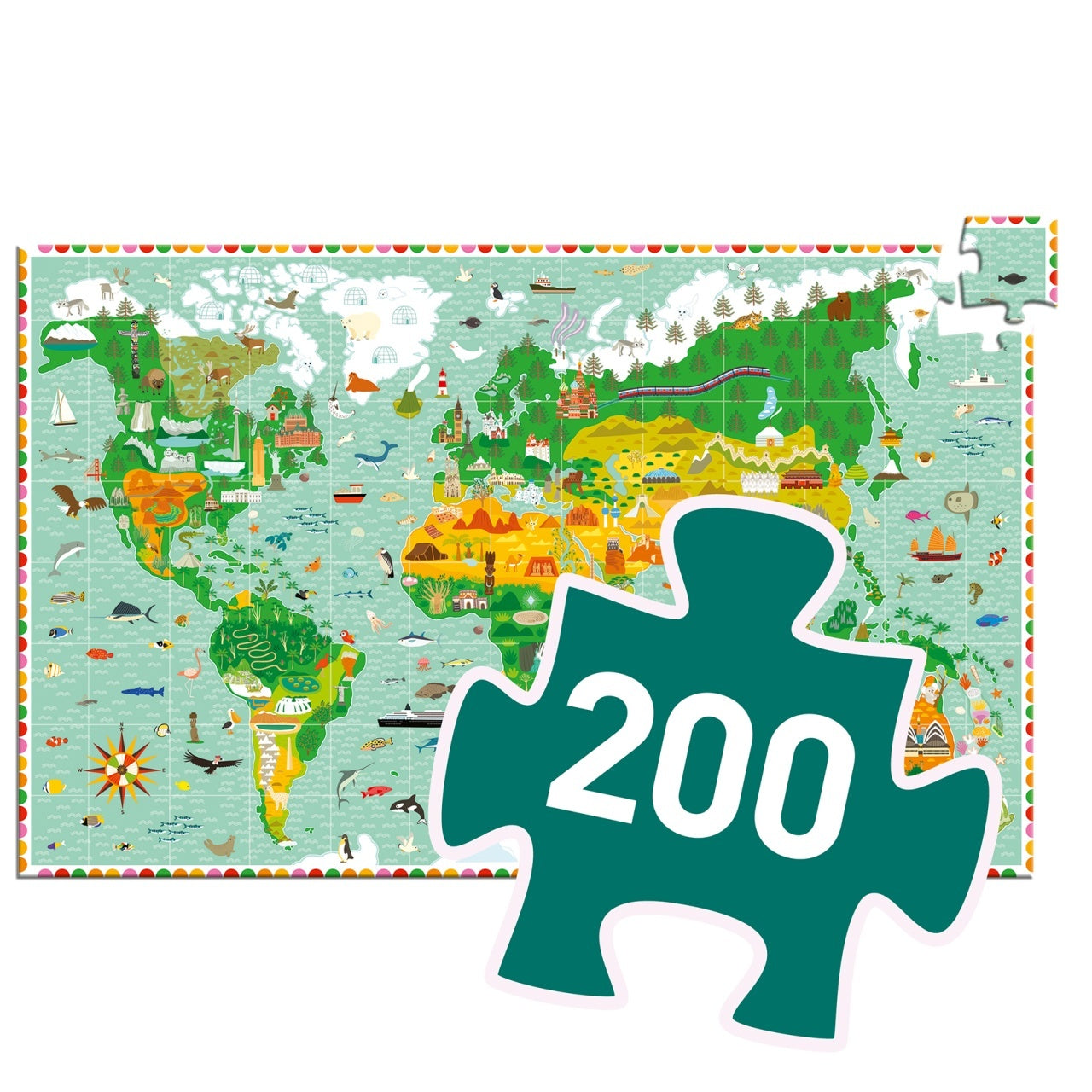 Puzzle observatie In jurul lumii, Djeco - Imagine 3 [ps:a310300c-fb7a-4ff6-aa28-36827de0cffe]