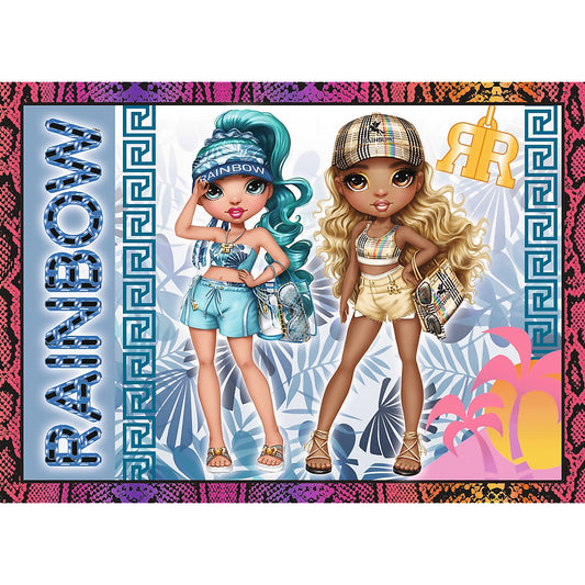 PUZZLE TREFL RAINBOW HIGH 4IN1 PAPUSILE FASHION - Imagine 2