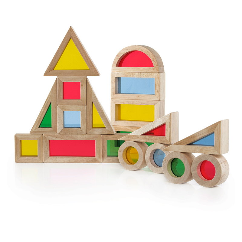 Junior Rainbow Blocks Guidecraft - Set 20 Piese Colorate - 20 (2) [ps:4daa8a18-2086-457d-9a02-8cada73fec3e]