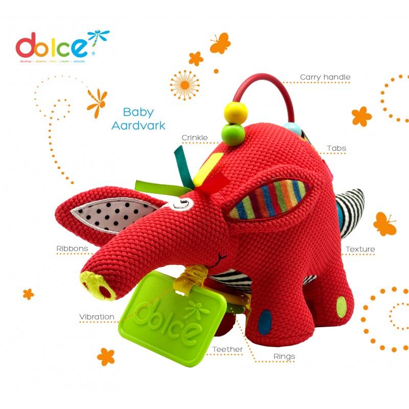 Aardvark puiut, jucarie interactiva cu activitati, Dolce [ps:d6e92f94-07fd-4df4-a3b5-70bc53e6d901]