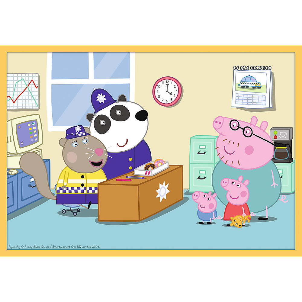 PUZZLE TREFL 10IN1 INTALNESTE-O PE PEPPA PIG - Imagine 2