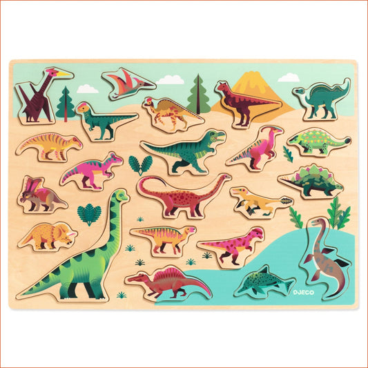 Puzzle lemn Dinozauri, Djeco - Imagine 4 [ps:5c225cd9-cf5a-433e-a821-e317b020ba04]