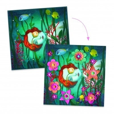 Set creativ Portrete cu flori din hartie, Djeco - Imagine 3 [ps:cfef46a4-a447-45ad-a7bb-5f549c5dce27]