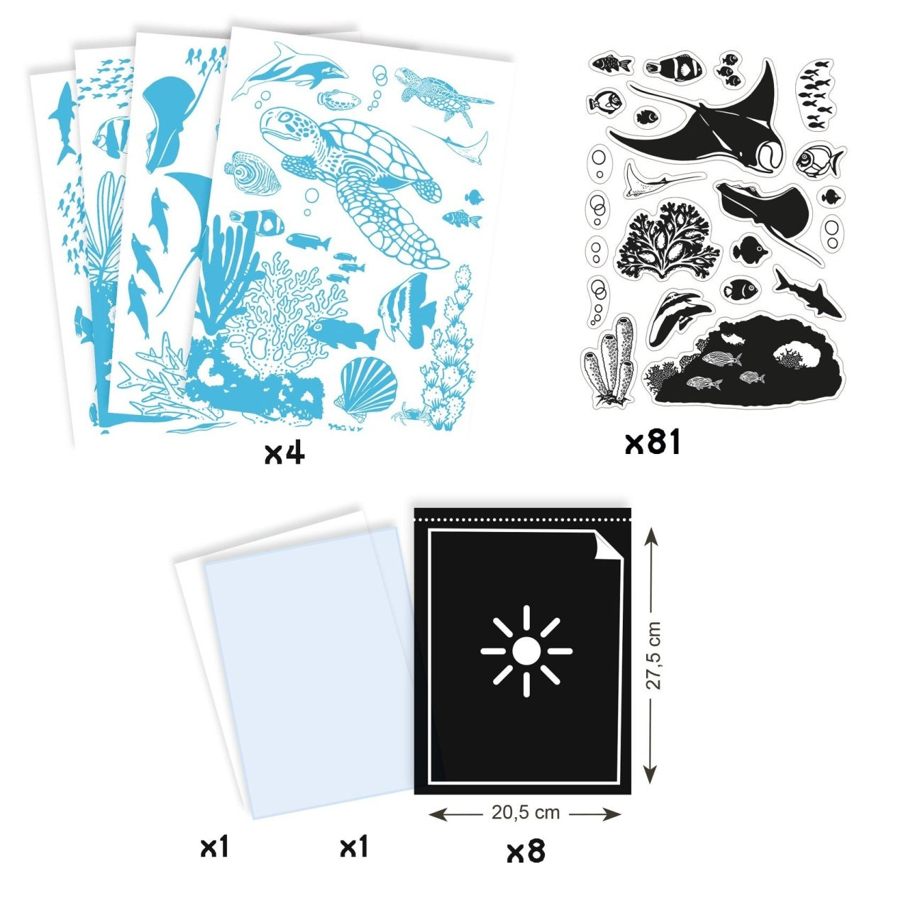 Atelier creativ cianotipie Scene subacvatice, Djeco - Imagine 3 [ps:93bb5d04-cf31-4f2a-ac28-607a416f2796]