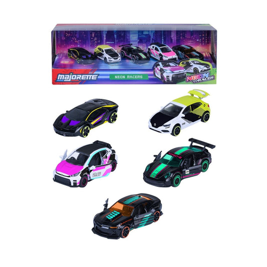 MAJORETTE SET 5 MASINUTE METALICE NEON RACER 7.5CM Simba - Multicolor (2) [ps:5ee437b8-6912-4bec-b537-e481d2fa1ea1]