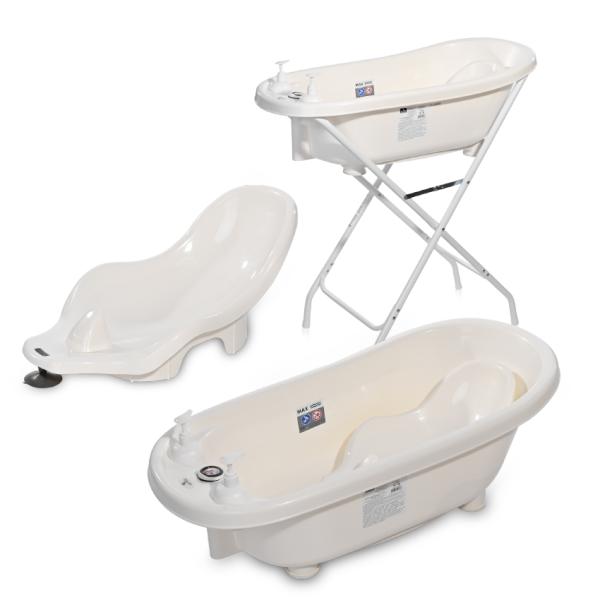 Set Cada Bebe Lorelli 88 cm cu Termometru și Reductor - White (2) [ps:e556671c-9bdd-472f-9851-cd5c656eb1e4]