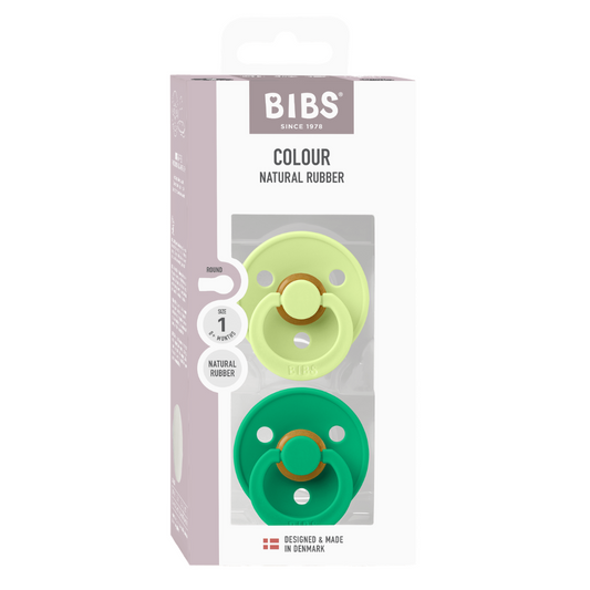 Set 2 Suzete BIBS Colour Latex, Tetină Rotundă, 0 luni - Matcha/Cactus (2) [ps:5f8c6c32-1bb6-4791-8fe5-31db8657a51d]