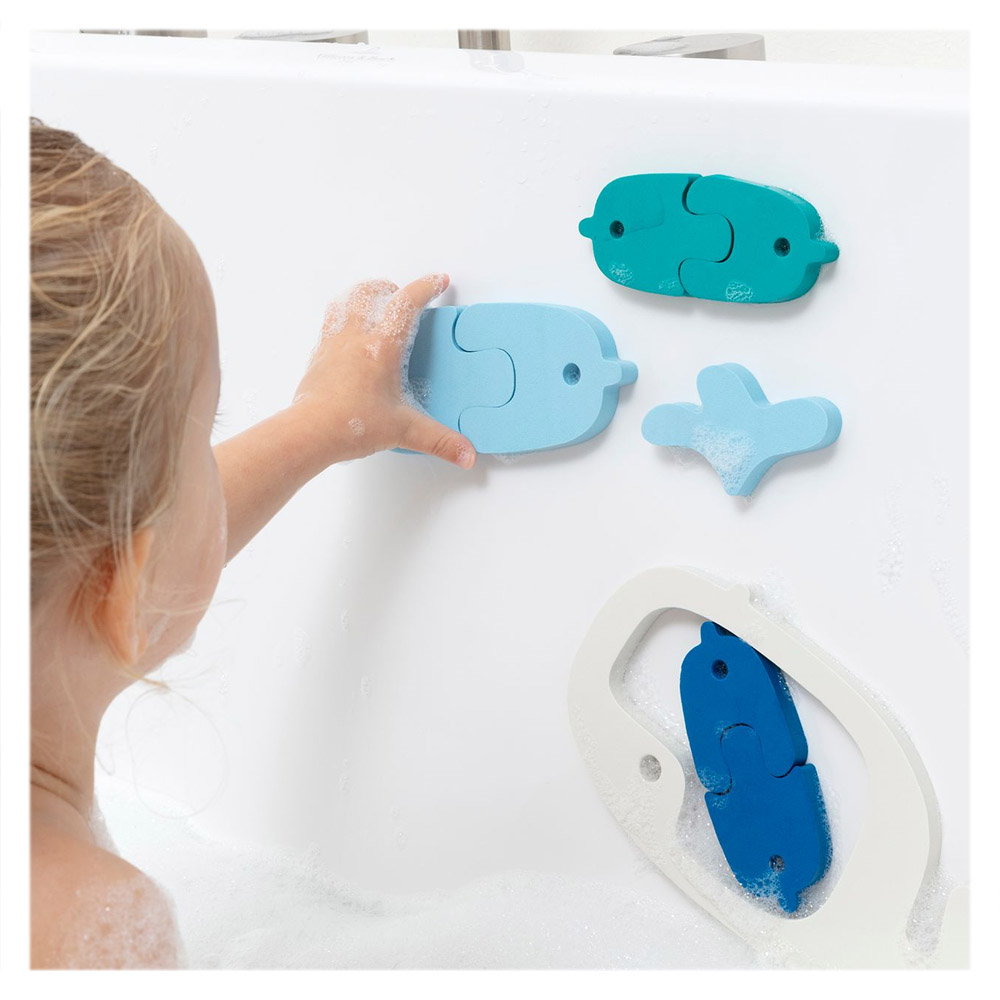 Puzzle de Baie Meduze Colorate, 10 piese, Quut Toys - Balene si pestisori (2) [ps:9f81bb8f-f216-4d86-a24f-71925e0f2629]