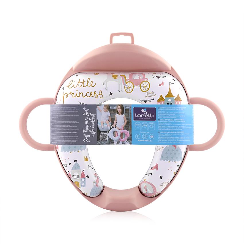 Reductor Toaletă Moale Lorelli, cu Manere, Princess Pink - roz princess (2) [ps:92357ed3-6031-436d-abd0-c3af480a5586]