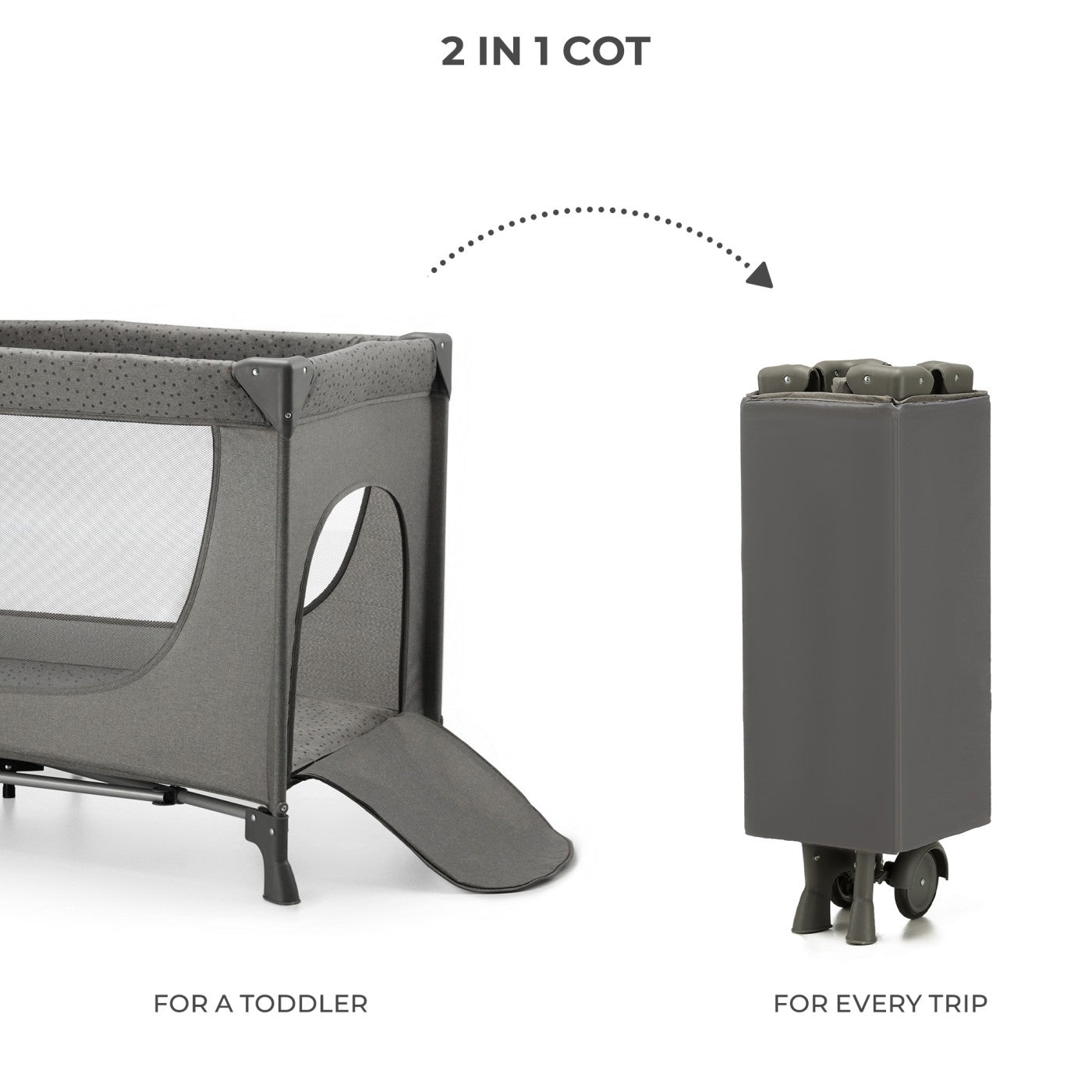 PATUT TRAVEL KINDERKRAFT JOY2, FARA ACCESORII, DARK GREY - Imagine 2