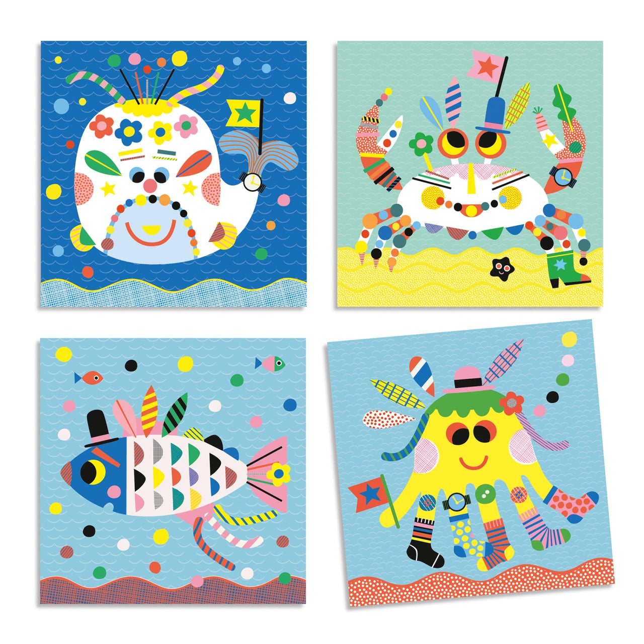 Joc creativ colaje Creaturi marine, Djeco - Imagine 5 [ps:8b14cf56-a1d5-4b1b-b1b0-322f602aa9c0]