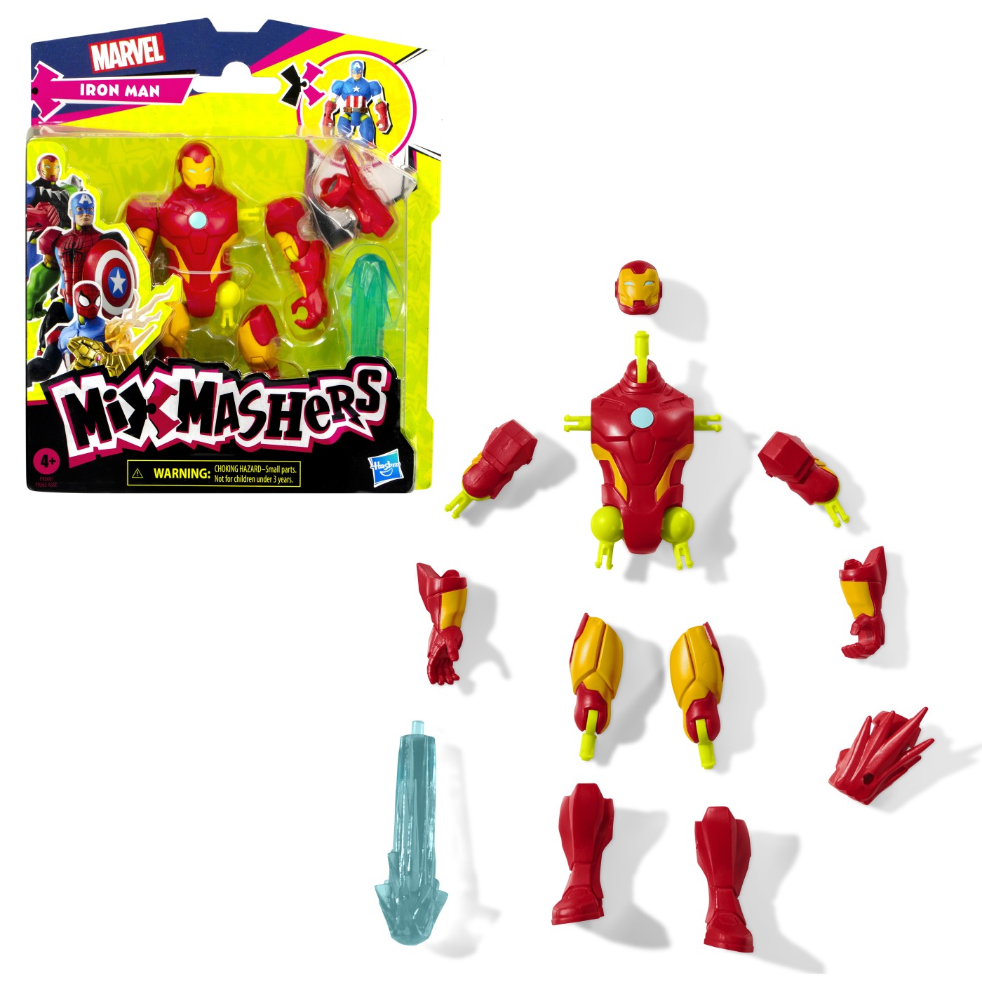 MARVEL AVENGERS MIX MASHERS FIGURINA IRON MAN 12CM - Imagine 9 [ps:db00ab57-5fdb-4ac1-9ca7-3fddcf447363]