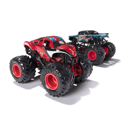 MONSTER JAM SET 2 MASINUTE METALICE VENOM VS THE AMAZING - Imagine 2