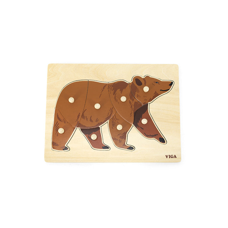 Puzzle Montessori, Urs, Viga [ps:b22d1e67-c2ed-4c25-9a31-2f9ca132d5ec]