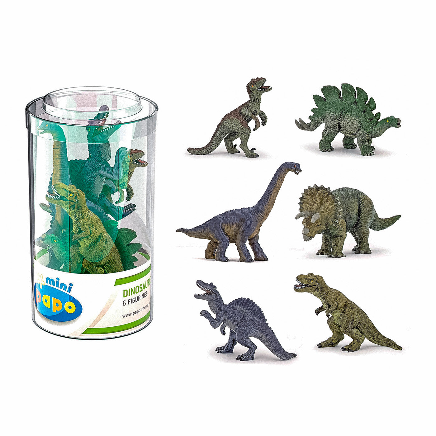 PAPO FIGURINA SET 6 MINI FIGURINE DINOZAURI - Imagine 2