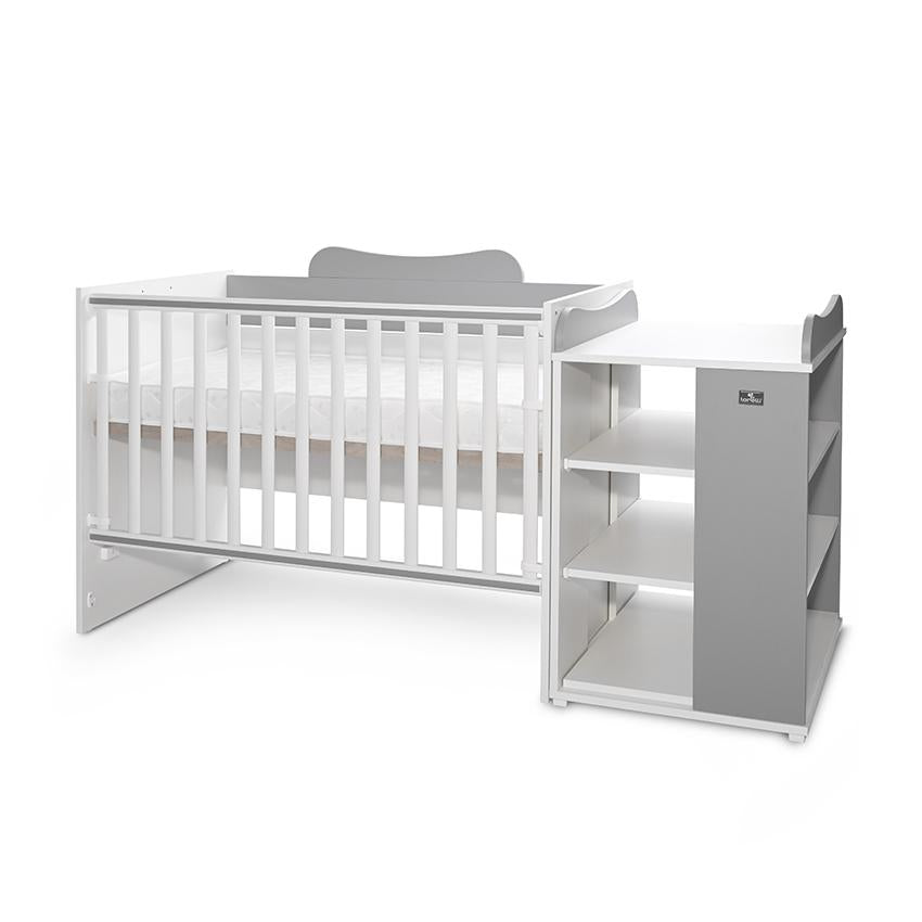 Pătuț Modular Multifuncțional Lorelli Multi, White Orchid - White Stone Grey (2) [ps:6ebd4cd3-aea8-4fc4-a43b-e013022f01ae]