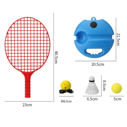 Set Badminton Copii Flippy, 2 Palete și Mingi, Albastru - Rosu Galben (2) [ps:34cdd21d-3119-442f-82bb-f65339922b09]