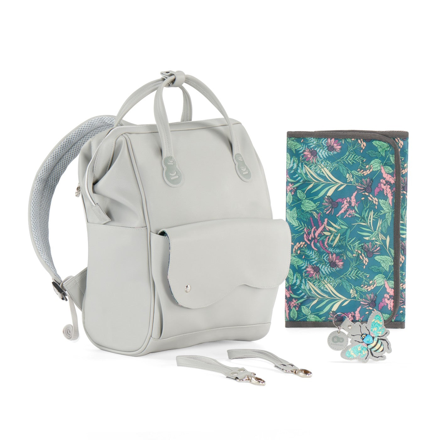 GEANTA MULTIFUNCTIONALA MAMICI KINDERKRAFT TREASUREPACK, GREY [ps:89f9e495-136c-433c-9796-1adb81cfa384]