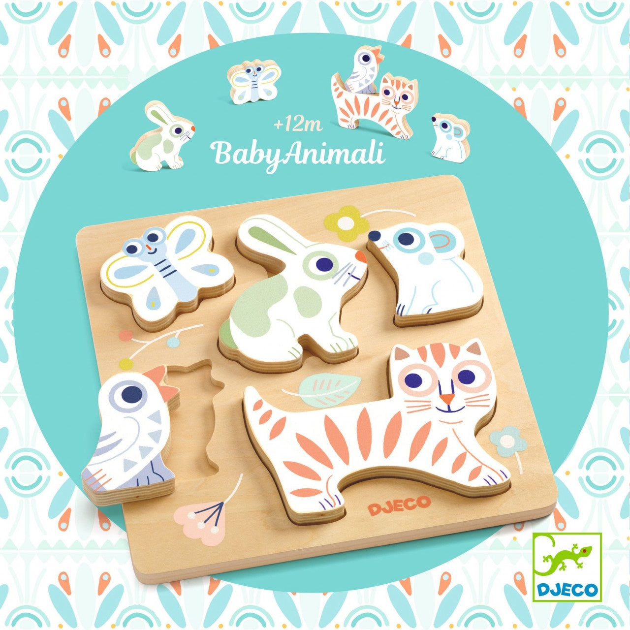 Puzzle din lemn BabyAnimali, Djeco - Imagine 5 [ps:bc732355-e850-422c-993a-c7f7093db2d9]