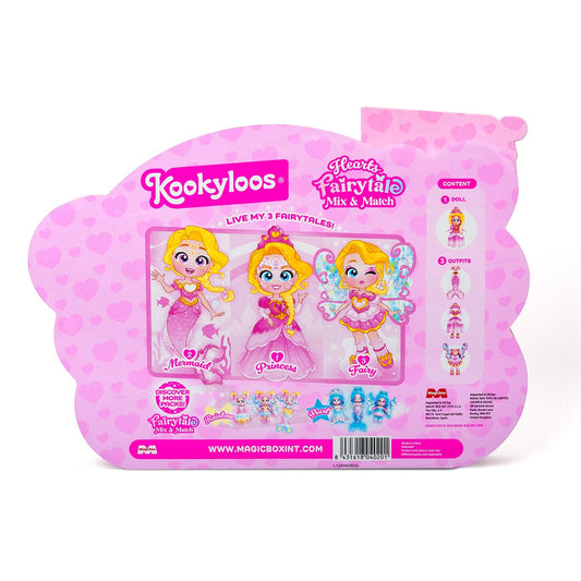 KOOKYLOOS 1 model, papusa, Hearts, papusa cu 3 tinute - Imagine 5 [ps:4339b01a-9216-4c24-b8c1-e3a9f0fd9cbb]