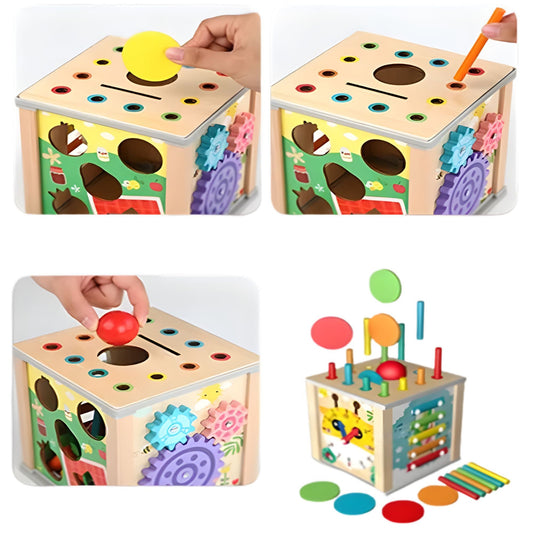 Cub Educativ Montessori Lemn Flippy - Sortare Forme și - Default Title (2) [ps:9fc414b7-8f94-4183-baec-dd201f3893b2]