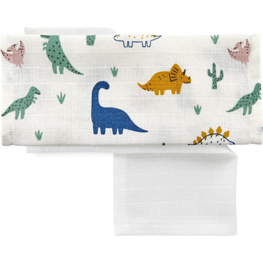 Set 4 prosopele din muselina 25x29 cm BabyJem (Model: White) - Imagine 2