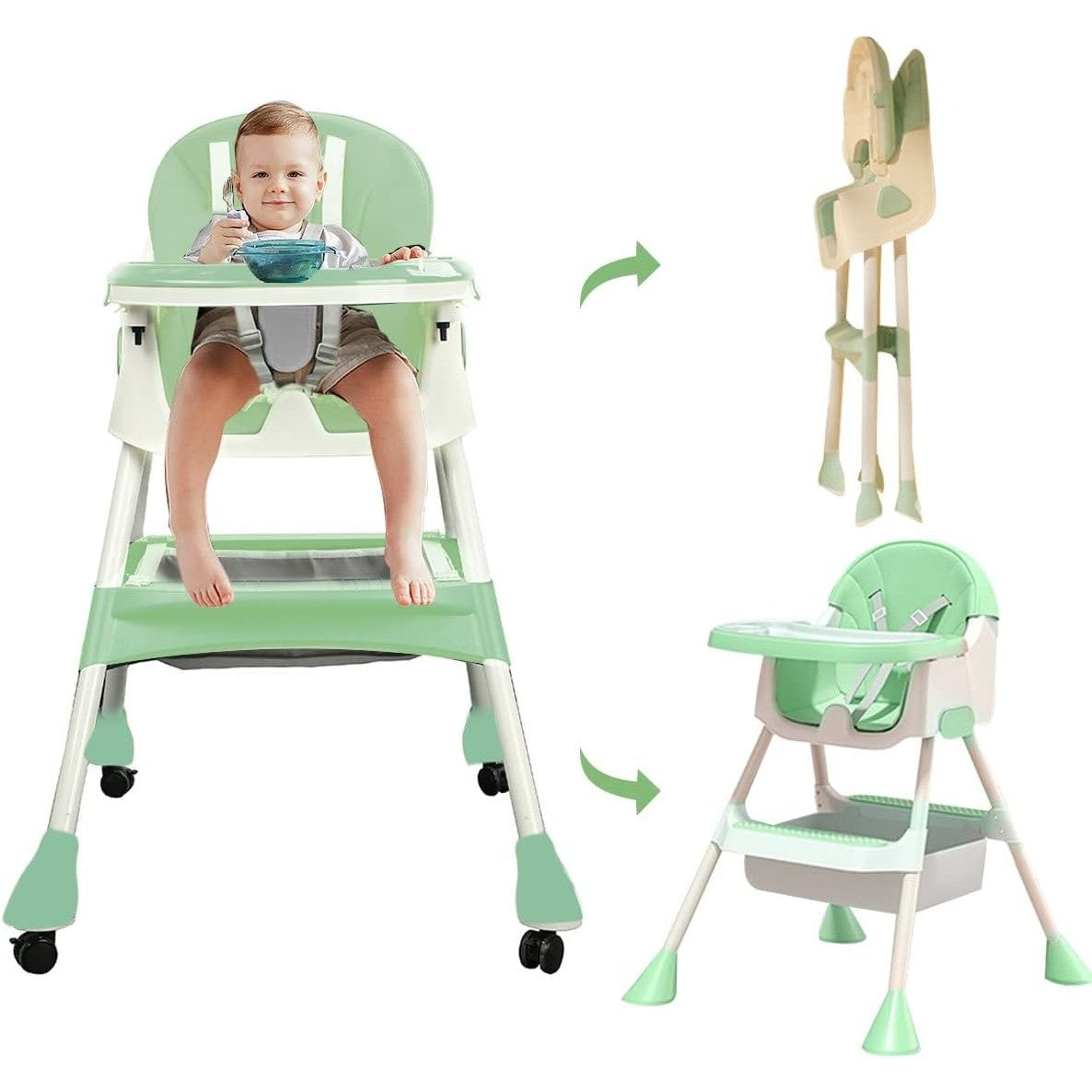 Scaun de Masa 2in1 Flippy, 6 luni - 5 ani, Albastru/Galben - Verde (2) [ps:ea610eb2-1a47-4178-9b86-45bf05c4c988]