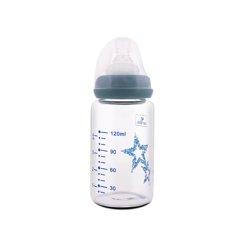 Biberon din sticla cu tetina anticolici, 120 ml - Imagine 2 [ps:c406bd08-98a2-46be-b94c-d1ba1b631ca9]