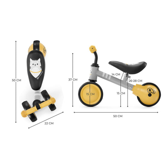 BICICLETA ECHILIBRU KINDERKRAFT CUTIE, HONEY - Galben (2) [ps:62bd662f-5ecb-49f2-8af1-d386de7913f9]