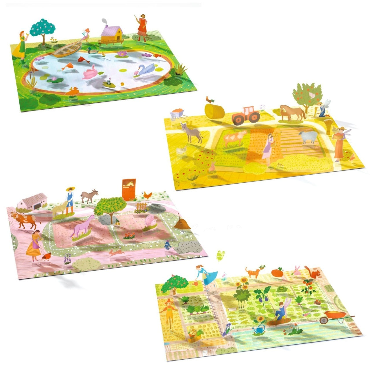 Set creativ de stickere reutilizabile Ferma, Djeco - Imagine 5 [ps:2bdf1c33-8eea-486d-8b05-0ccd9d473735]