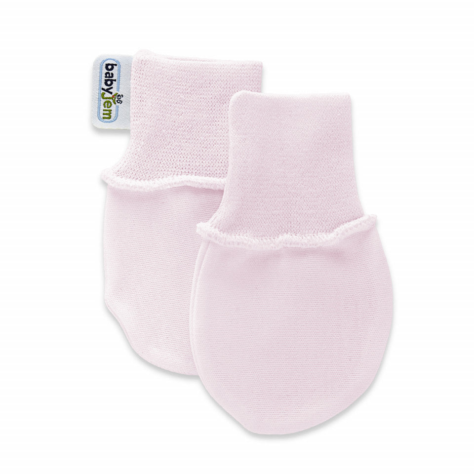 Manusi pentru nou nascuti BabyJem Baby Glove (Culoare: Gri) - Roz