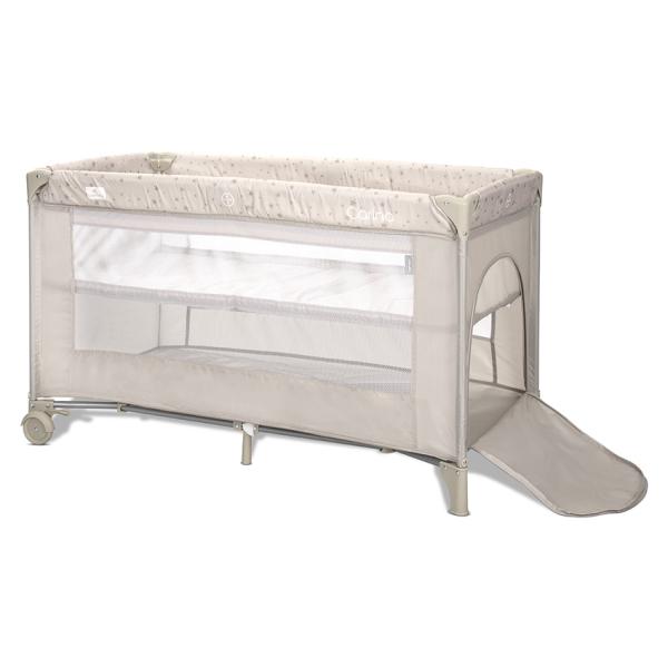Pătuț Pliabil Lorelli Carina, 2 Nivele, Green Stars - Beige Stars (2) [ps:7f027717-dbff-4fc7-a1bc-fae89ff3c4a2]