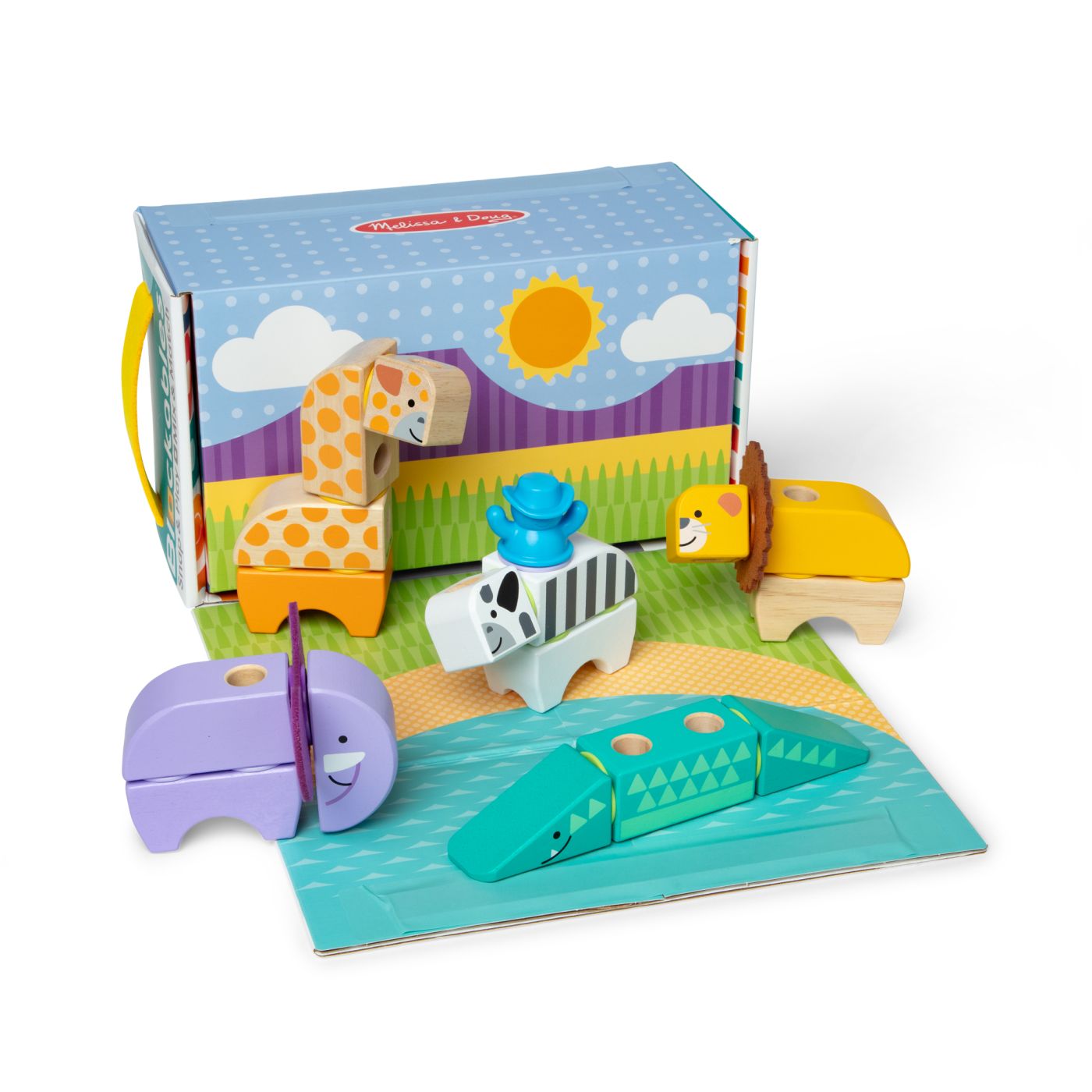 MELISSA AND DOUG SET DE CONSTRUCTIE DIN LEMN ANIMALE DIN - Imagine 4 [ps:063ec6b4-f291-4642-933b-8265033ecdd5]