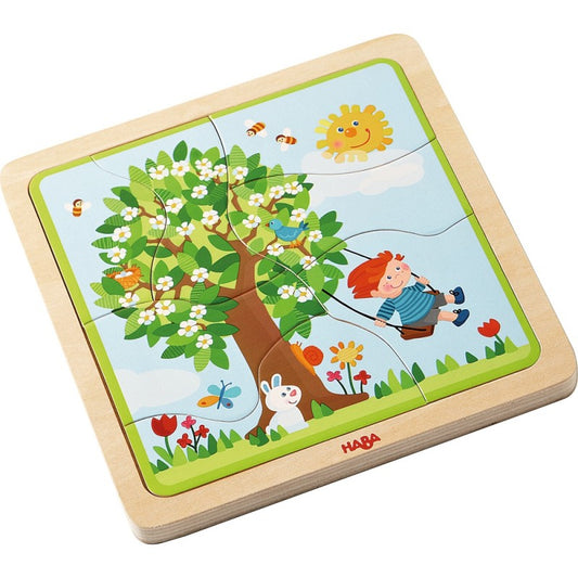 Puzzle din lemn in straturi - Anotimpurile, Haba [ps:a5b0de3e-8dbd-42af-8577-6a0ee6fae3c2]
