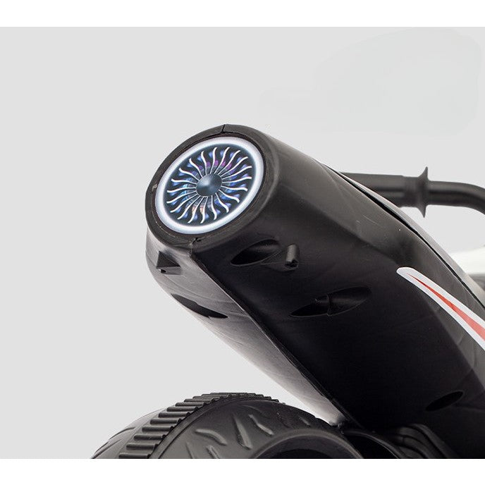 Motocicletă Electrică Flippy cu Roți Ajutătoare, Alb-Negru - Default Title (2) [ps:d4faa43d-5610-46e9-bf69-af6dc4d8a261]