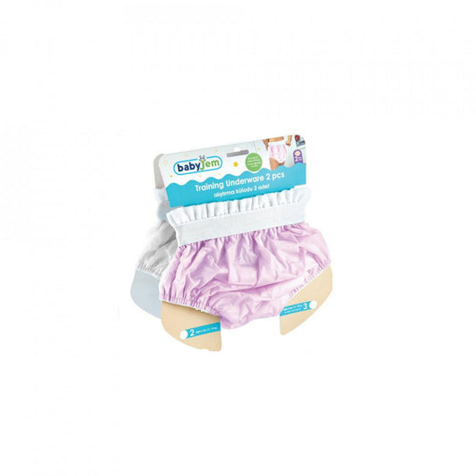 Set 2 chilotei antrenament BabyJem, nr.3 14-18 kg (Culoare: Alb) [ps:67c120f0-bcb8-4c74-b64e-133c06d3525d]