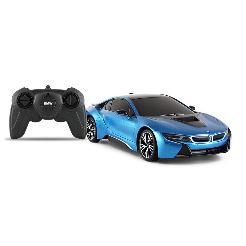 MASINA CU TELECOMANDA BMW i8 ALBASTRU CU SCARA 1 LA 18 [ps:c660ebad-b941-4002-8611-c8c9153e4e32]
