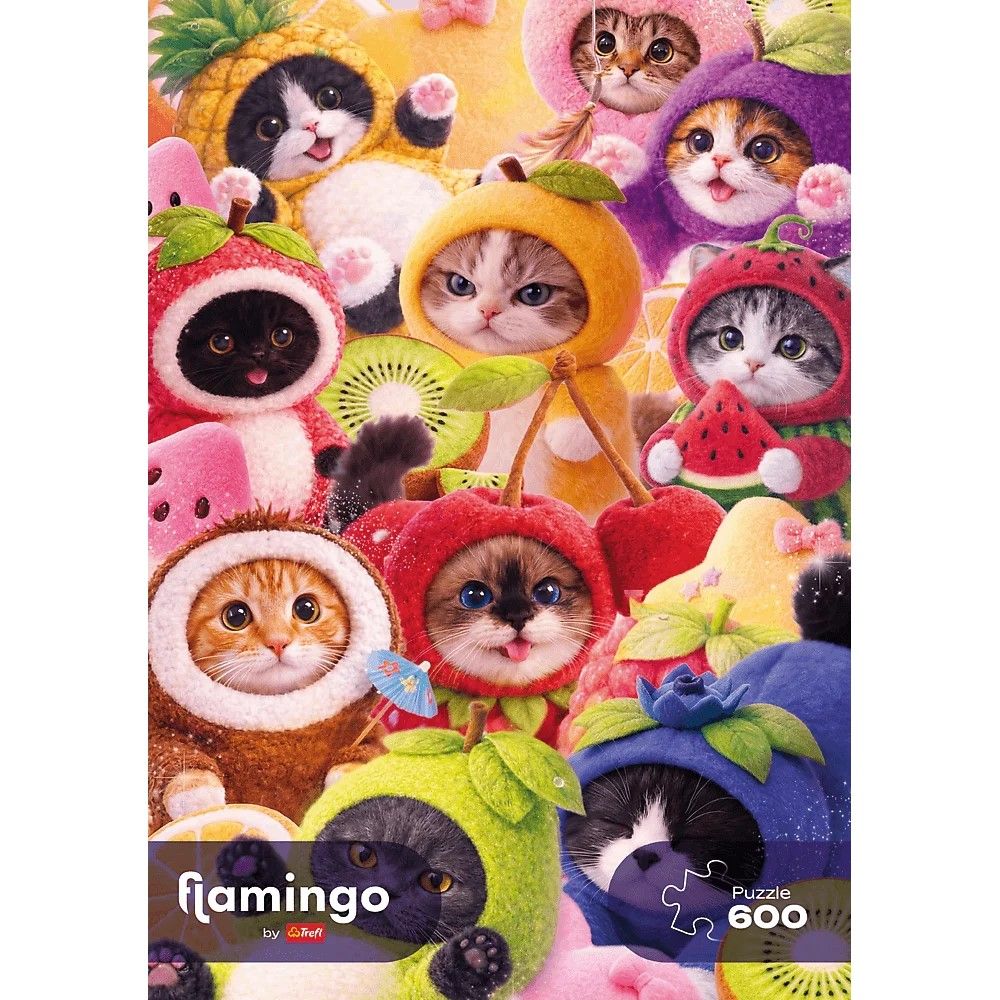 Puzzle Trefl 600 piese - Flamingo Pisicuțe Fructate - Default Title (2) [ps:236f5210-7395-4376-8c49-7aa0e9c5ebeb]