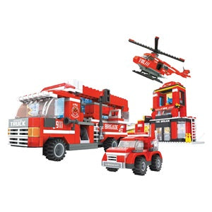 Cuburi Construcție Stație Pompieri Jumbo - 709 Piese - Default Title (2) [ps:a649bb97-7b66-497d-913a-498f3e8f1cc1]