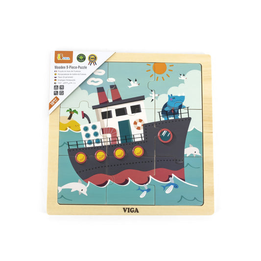 Puzzle din 9 piese mari - Vapor, Viga [ps:b1e6ee6e-cd4e-4af6-afe9-abd300da601b]