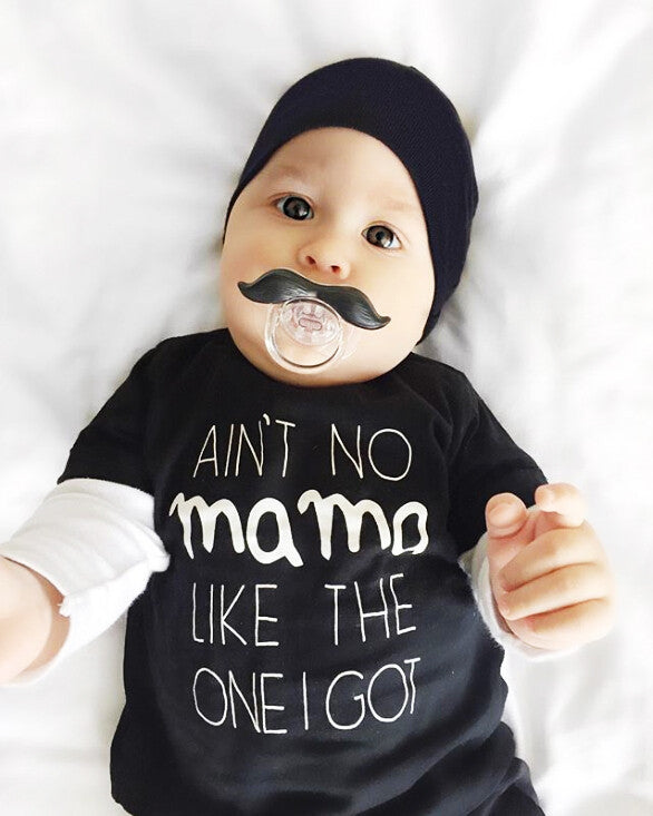 Tricou copii negru "Ain't No Mama" Drool (Marime: 100) [ps:1ca8f07d-b653-43c3-be91-ad9f2c2e1ce2]