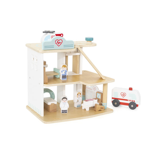 Set de Joaca Spital cu 3 Etaje, Viga [ps:47f70b13-3741-4e9c-8343-5c4409b9ee16]