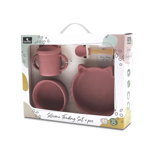 Set Hranire Lorelli Silicon, 4 Piese, Fresh Green, 6 luni+ - Pink (2) [ps:8ece9638-1251-49d3-85ec-25beace55c53]