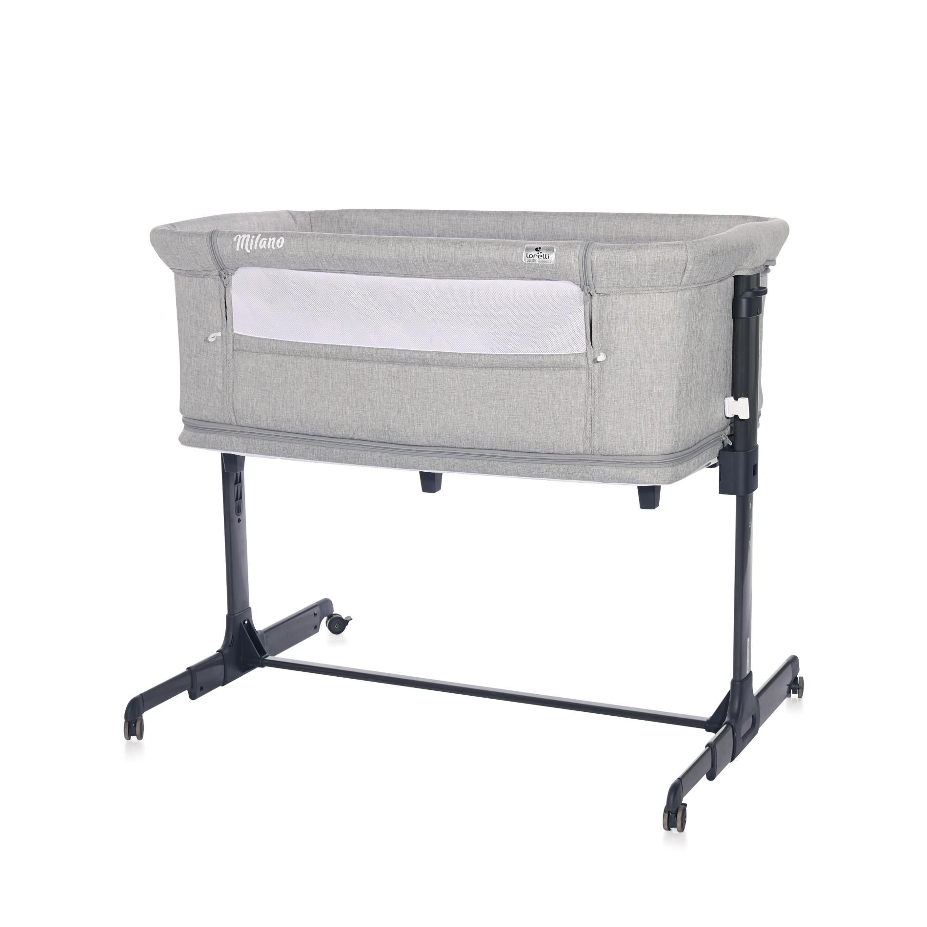 Pătuț 2 în 1 Co Sleeper Milano Pink, Lorelli - Gri (2) [ps:c66c84a0-63cd-4491-bab6-9024f80fbacd]