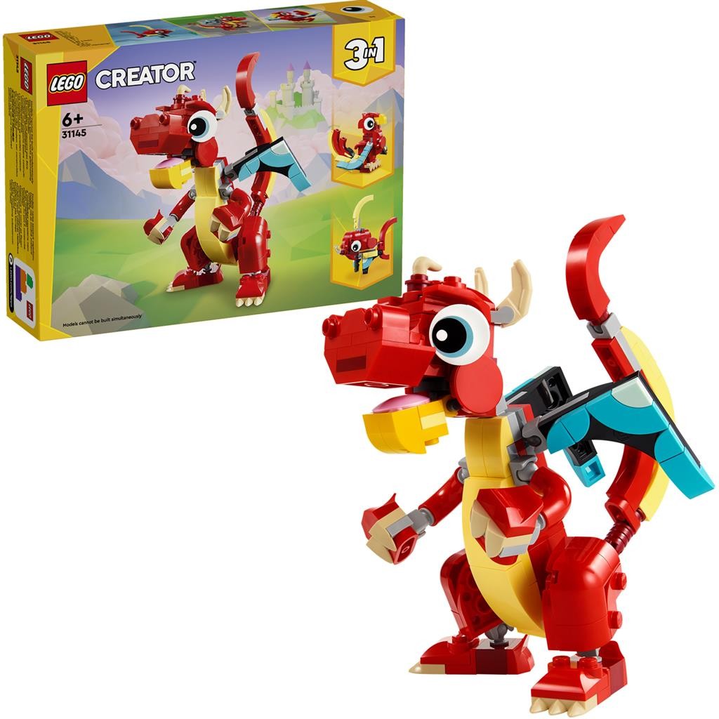LEGO CREATOR 3IN1 DRAGON ROSU 31145 - Imagine 6 [ps:2bb15d35-e0c2-45c7-bd61-abf7e30b78a7]