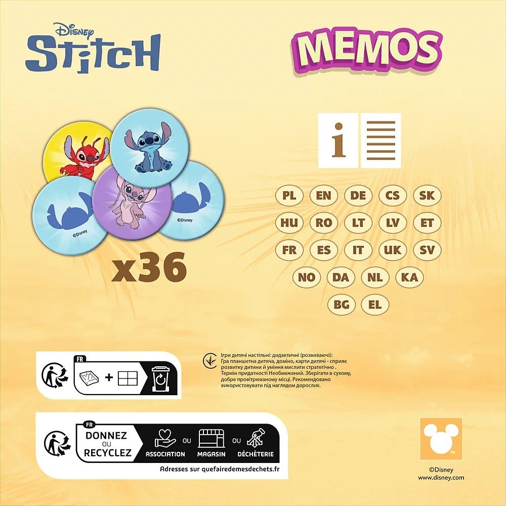 Joc Memos Disney Lilo & Stitch Trefl - Dezvoltare Memorie - Default Title (2) [ps:69bea245-5177-4d99-958c-e87f66af915d]