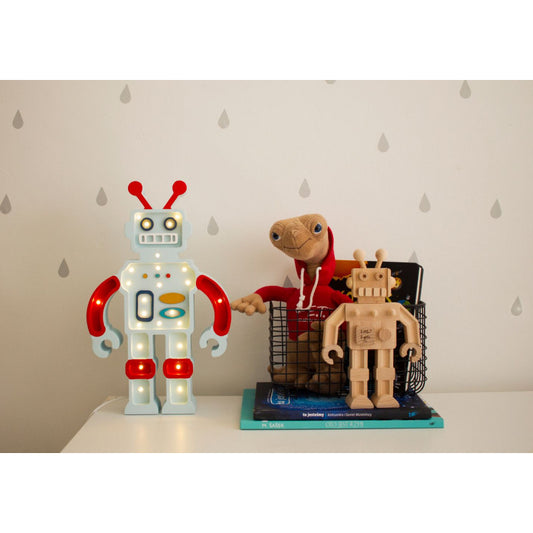Lampa LITTLE LIGHTS Robot, Metalic Blue [ps:8b81b350-f56f-4514-b7e1-a1e074c77df2]