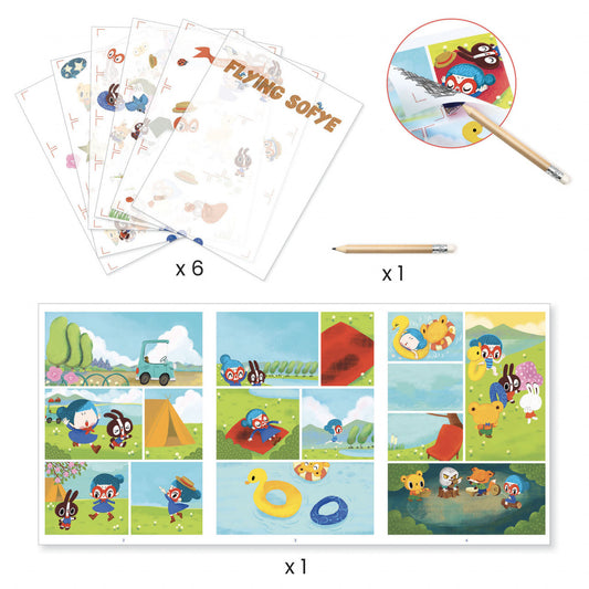 Joc creativ benzi animate Sofie, Djeco - Imagine 3 [ps:1e18d9af-0df2-4069-9506-fa64980a8313]